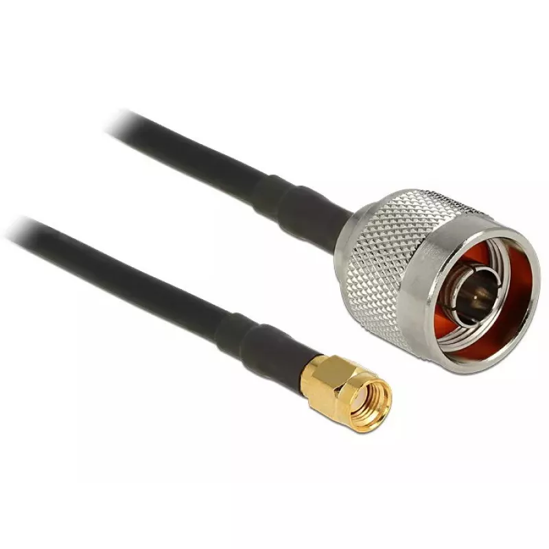 Koaksialinis kabelis DeLOCK 88940 2 m RP-SMA juodas
