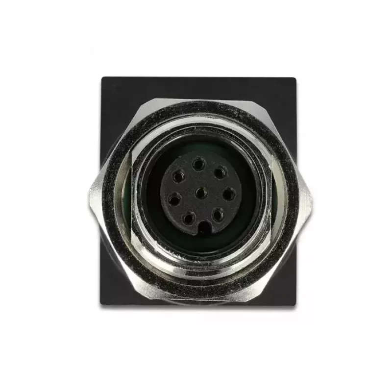 jungčių adapteris DeLOCK 66314 M12 RJ45 juodas