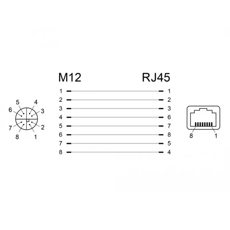 Jungiamasis adapteris DeLOCK 66316 M12 RJ45 juoda