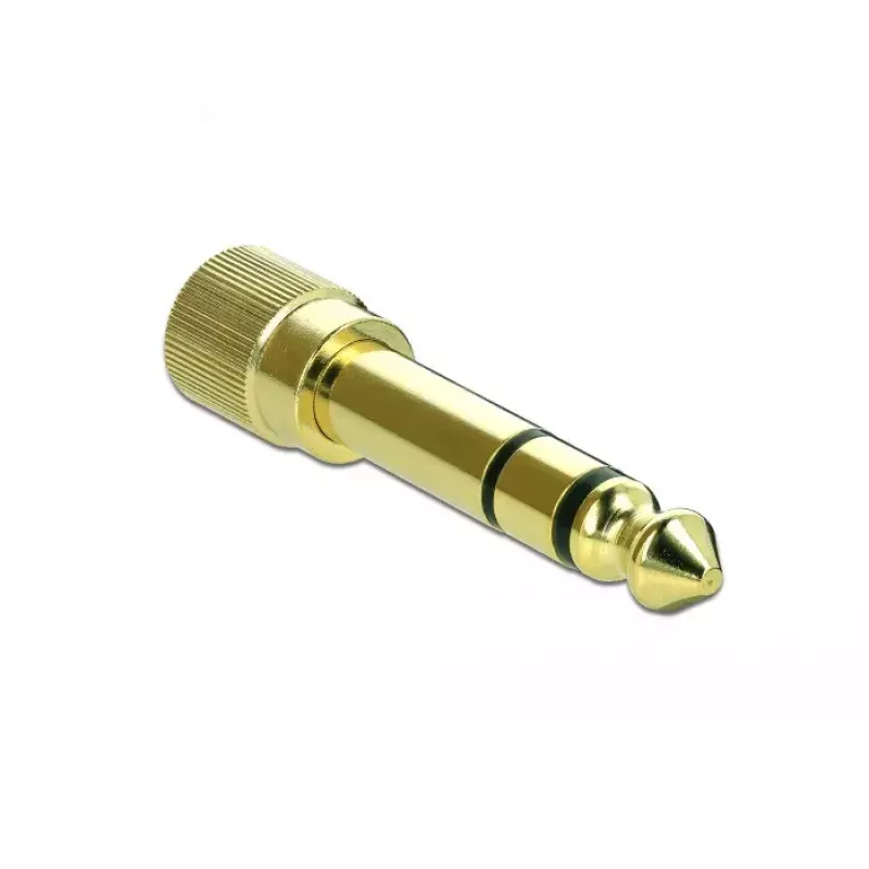Adapteris-kintiklis DeLOCK 66390 3,5 mm į 6,35 mm auksinis