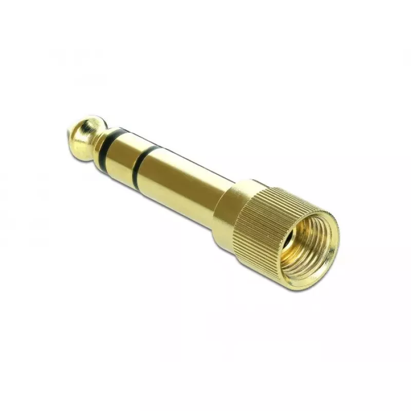 Adapteris-kintiklis DeLOCK 66390 3,5 mm į 6,35 mm auksinis