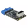 USB adapteris DeLOCK 41981 Type-E Key A Pin Header vidinis moteriškas į vidinį Key A moterišką