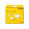 Adapteris DisplayPort 1.1 tėvas – DVI motina pasyvus baltas DeLOCK 61010