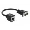 SAS kabelis DeLOCK 63999 0,2 m juodas