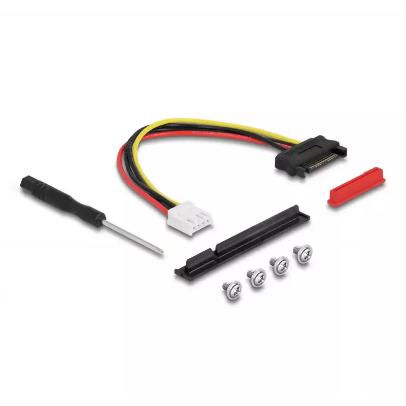 DeLOCK M.2 Key A+E į PCIe x8 NVMe adapteris, kampinis, su 20 cm kabeliu