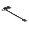 DeLOCK M.2 Key A+E į PCIe x8 NVMe adapteris, kampinis, su 20 cm kabeliu