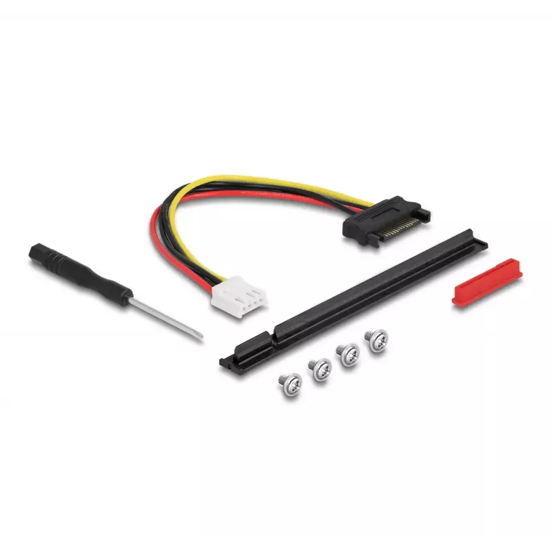 DeLOCK M.2 Key A+E į PCIe x16 NVMe adapteris kampuotas su 20 cm kabeliu