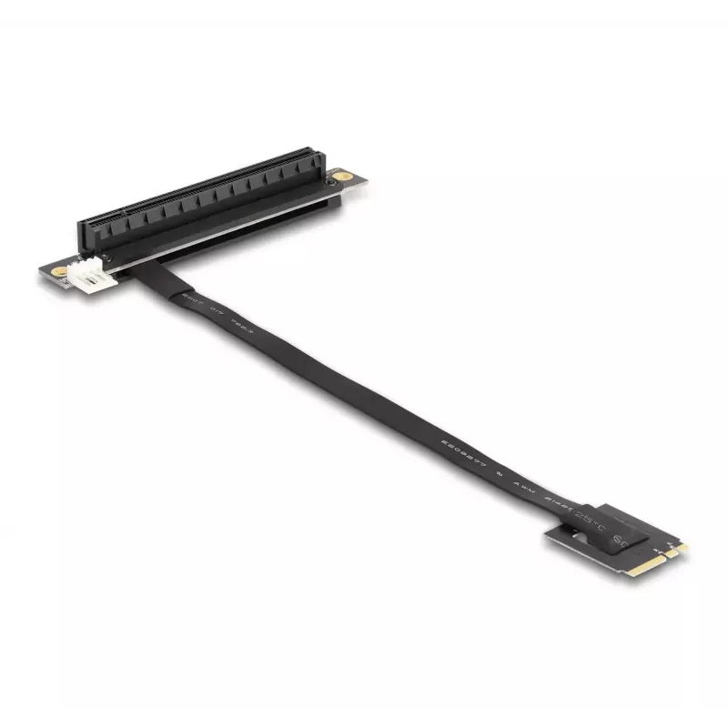 DeLOCK M.2 Key A+E į PCIe x16 NVMe adapteris kampuotas su 20 cm kabeliu