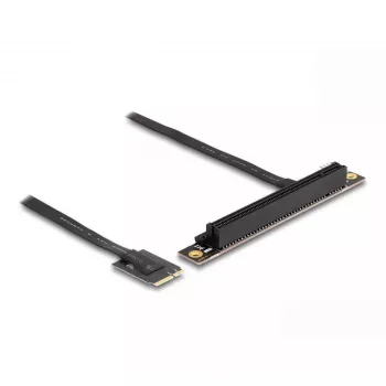 DeLOCK M.2 Key A+E į PCIe x16 NVMe adapteris kampuotas su 20 cm kabeliu