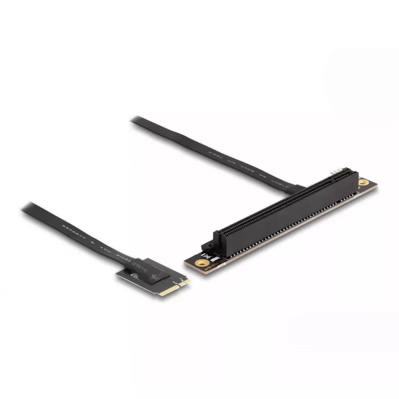 DeLOCK M.2 Key A+E į PCIe x16 NVMe adapteris kampuotas su 20 cm kabeliu