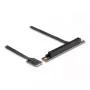 DeLOCK M.2 Key A+E į PCIe x16 NVMe adapteris kampuotas su 20 cm kabeliu