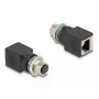 DeLOCK M12 adapteris D koduotas 4 kontaktų lizdas RJ45 lizdui tiesus