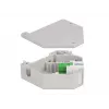Keystone modulis DELOCK 87165 — SC prie SC adapteris, žalia/pilka/balta, 60,1×59,4×21,6 mm