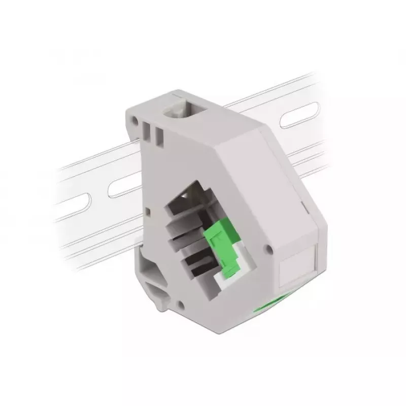 Keystone modulis DELOCK 87165 — SC prie SC adapteris, žalia/pilka/balta, 60,1×59,4×21,6 mm