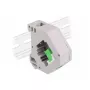 Keystone modulis DELOCK 87165 — SC prie SC adapteris, žalia/pilka/balta, 60,1×59,4×21,6 mm