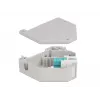 Keystone modulis DELOCK 87173 — SC į SC dvipusis, aqua/pilka/balta, 60,1×59,4×21,6 mm