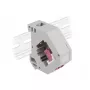 DELOCK 87195 keystone modulis su LC į LC jungtimis, pilka/violetinė/balta, 60,1×59,4×21,6 mm