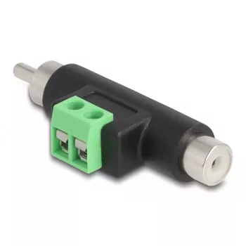 “DeLOCK” RCA kištukas ir RCA lizdas į gnybtų bloko adapterį 66056