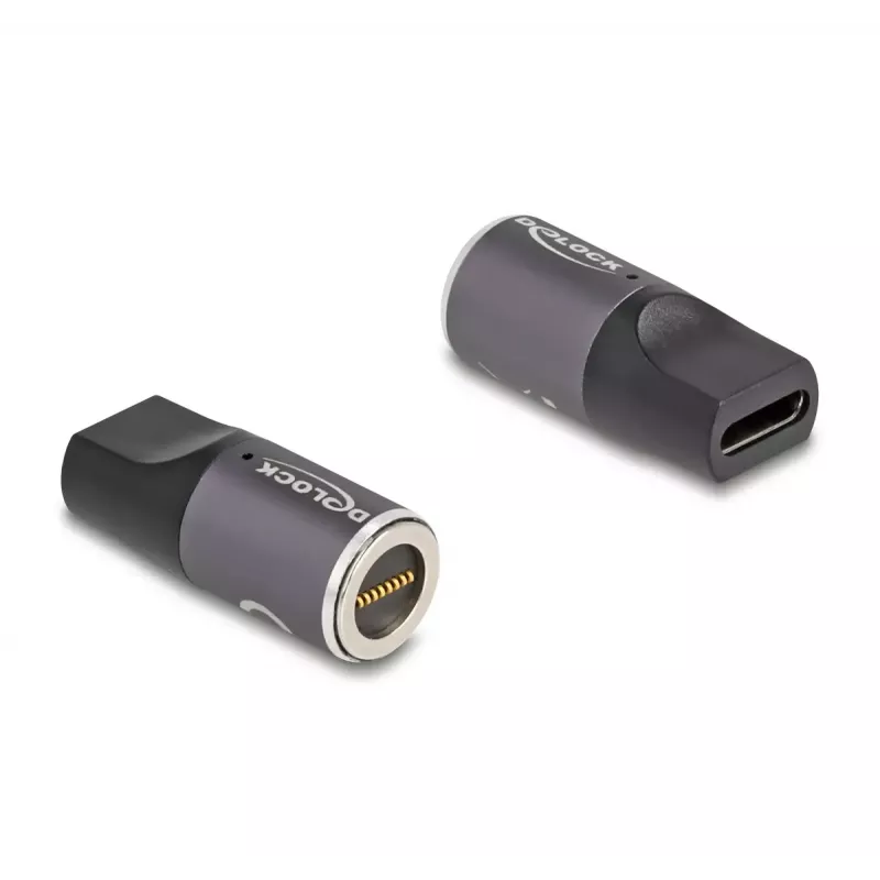 “DeLOCK” adapteris nešiojamojo kompiuterio įkrovimo laidas USB Type-C (moteriška) į 8 kontaktų jungtį