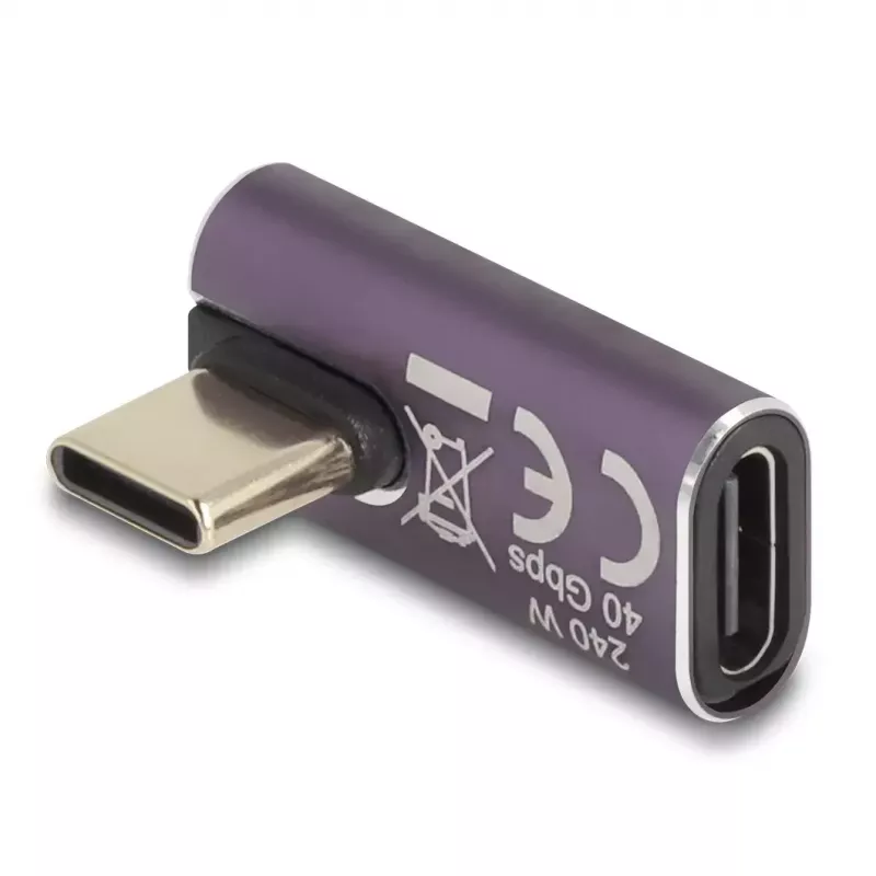 USB adapteris DeLOCK 60288 40 Gbps USB Type-C PD 3.1 240 W kampinis