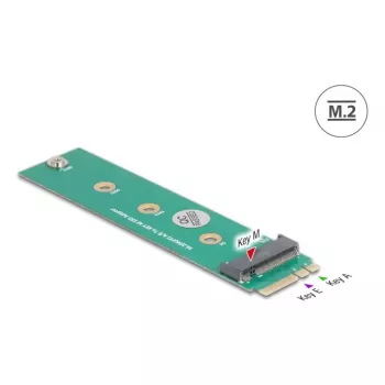 DeLOCK vidinis M.2 adapteris 64343 vyriškoji M.2 magistralė žalias