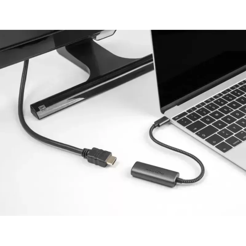Vaizdo kabelio adapteris DeLOCK 64229 0,2 m USB Type-C į HDMI juodas
