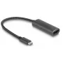 Vaizdo kabelio adapteris DeLOCK 64229 0,2 m USB Type-C į HDMI juodas
