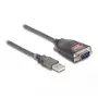 DeLOCK adapteris USB 2.0 Type-A į nuoseklųjį RS-232 D-Sub 9 kontaktų kištuką 0,2 m