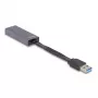 DeLOCK 66247 kabelio jungčių adapteris RJ-45 USB A pilkas 0,09 m