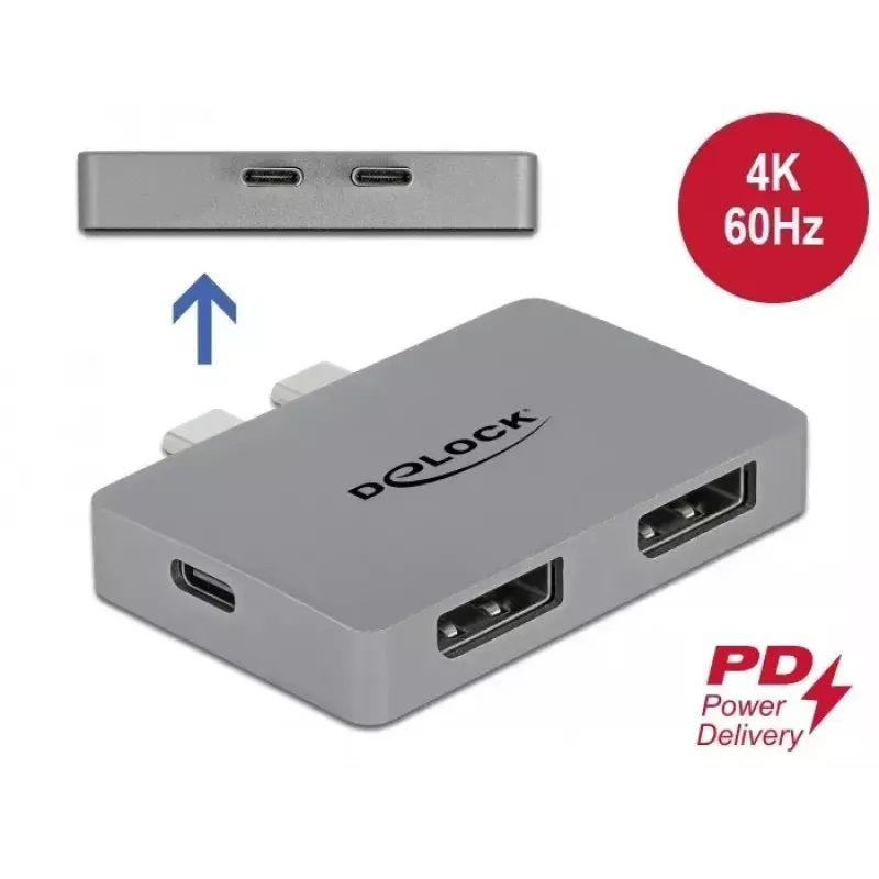 Dual DisplayPort adapteris DeLOCK 64001, skirtas MacBook