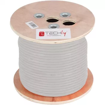 Techly ITP-C5F-305-RIS tinklo kabelis Pilkas 305 m Cat5e F/UTP (FTP)