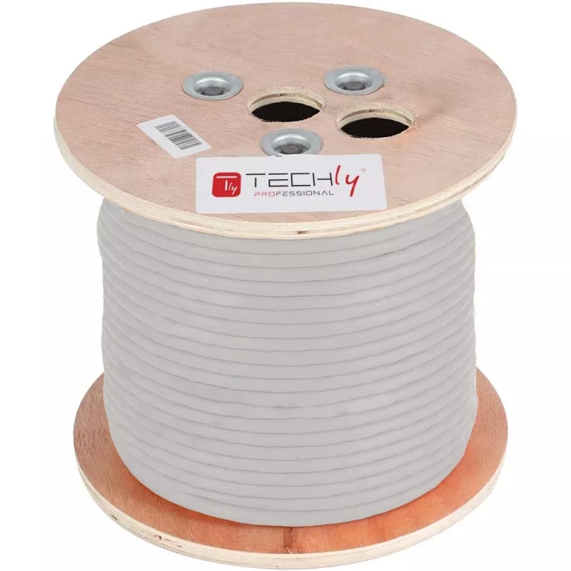 Techly ITP-C5F-305-RIS tinklo kabelis Pilkas 305 m Cat5e F/UTP (FTP)