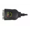 Serijinis kabelis DeLOCK 90494 USB Type-C RS-232 DB9 Juodas 0,35 m