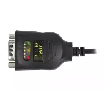 Serijinis kabelis DeLOCK 90494 USB Type-C RS-232 DB9 Juodas 0,35 m