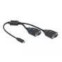 Serijinis kabelis DeLOCK 90494 USB Type-C RS-232 DB9 Juodas 0,35 m