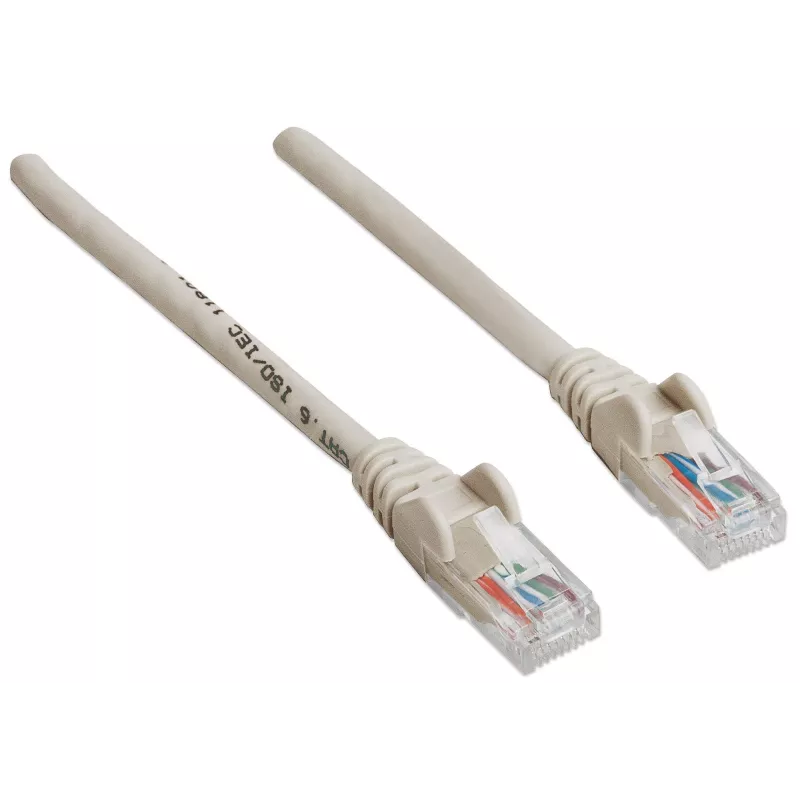 Intellinet tinklo komutacinis kabelis, Cat6, 20 m, pilkas, CCA, U/UTP, PVC, RJ45, auksuoti kontaktai, neužkabinamas, su apsauginiu gaubteliu, garantija visam naudojimo laikui