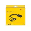 DeLOCK HDMI į VGA adapteris su garsu 25 cm HDMI A tipo VGA D-Sub