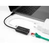 DeLOCK 61026 kabelio lyties keitiklis USB C RJ45 Juoda