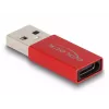 DeLOCK USB adapteris USB Type-A (vyriška) į USB Type-C (moteriška) raudonas 10 Gbps