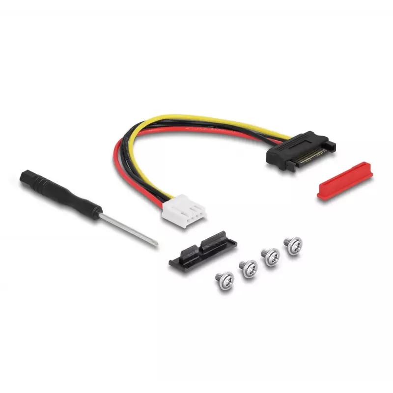 DeLOCK M.2 Key A+E į PCIe x1 NVMe adapteris su kampuotu 20 cm kabeliu