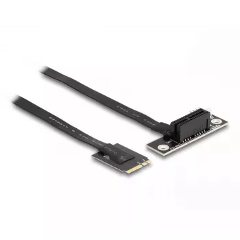 DeLOCK M.2 Key A+E į PCIe x1 NVMe adapteris su kampuotu 20 cm kabeliu