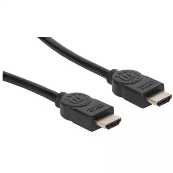 Manhattan HDMI 8K@60Hz laidas su Ethernet, 2 m, sertifikuotas, tinka visiems 8K, 4K ir 1080p/HD naudojimo būdams – atnaujinant dabar arba pasiruošus, kai prireiks, kištukas–kištukas, juodas, 4K@120Hz, garantija visam naudojimo laikui, itin didelė sparta