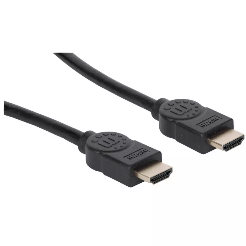 Manhattan HDMI 8K@60Hz laidas su Ethernet, 2 m, sertifikuotas, tinka visiems 8K, 4K ir 1080p/HD naudojimo būdams – atnaujinant dabar arba pasiruošus, kai prireiks, kištukas–kištukas, juodas, 4K@120Hz, garantija visam naudojimo laikui, itin didelė sparta