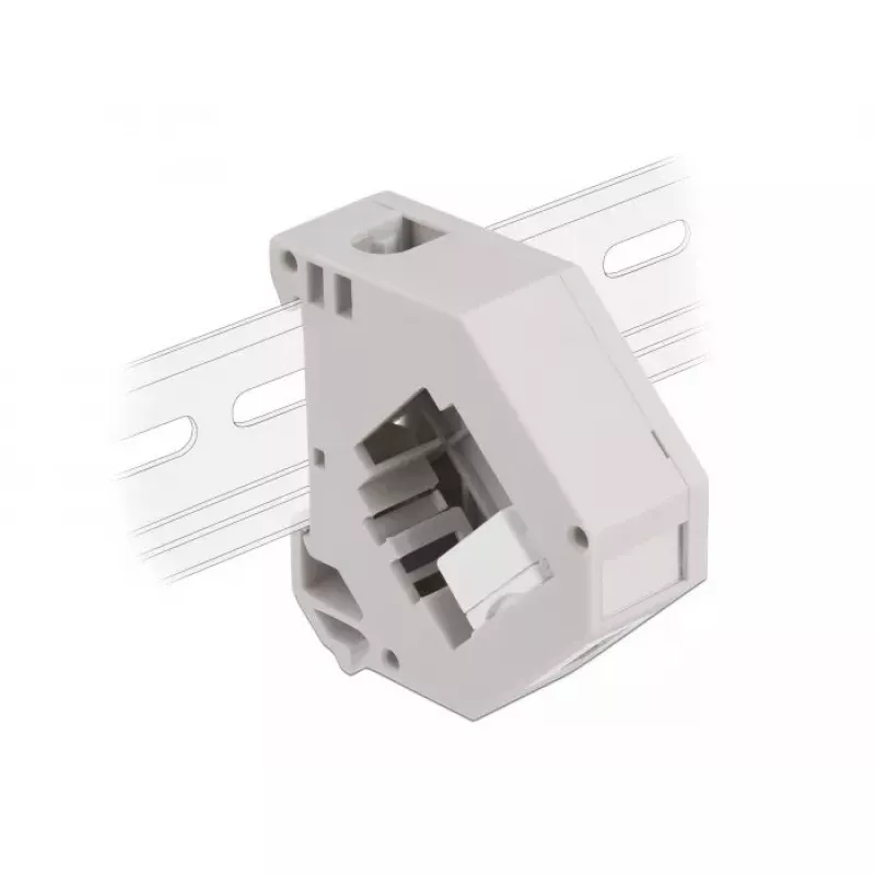 Keystone modulis DELOCK 87163 — USB A į USB A, pilkas/baltas, 60,1×59,4×21,6 mm