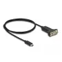 DeLOCK adapteris USB Type-C į RS-232 D-Sub 9 kontaktų kištuką 1 m
