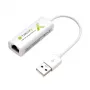 Techly USB2.0 į „Fast Ethernet“ 10/100 Mbps keitiklis, laidinis, USB, Ethernet, 100 Mbit/s, baltas
