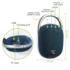 Techly ICASBL321BL nešiojama / vakarėlių kolonėlė Mono nešiojama kolonėlė Mėlyna 5 W