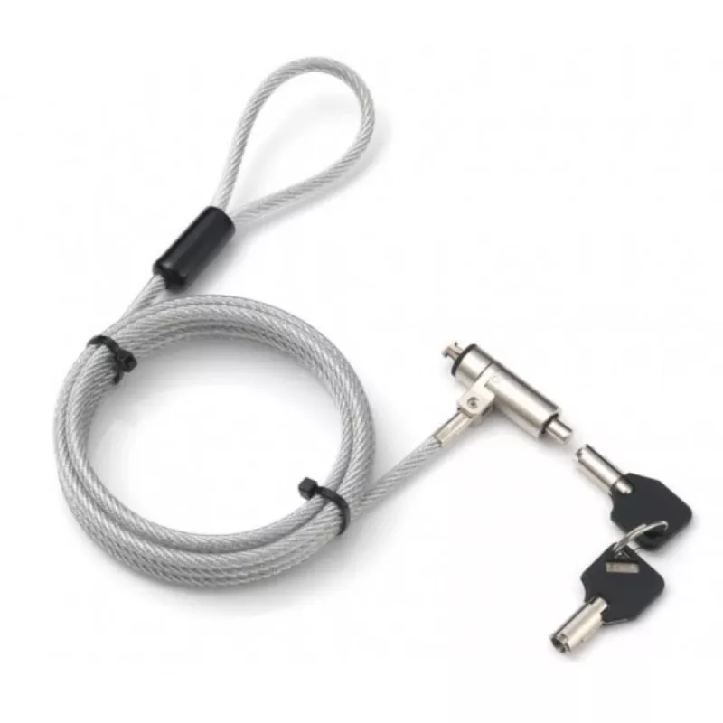 Techly Wedge-Lock apsaugos sistemos užraktas nešiojamam kompiuteriui, kabelis 1,8 m