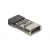 Vidinė USB Type-E sąsają keitiklis DeLOCK 67175 USB Type-C laikiklis pilka