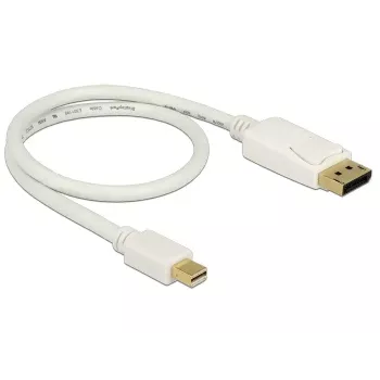 Mini DisplayPort į DisplayPort kabelis DeLOCK 83985 0,5 m baltas